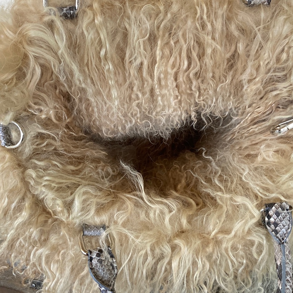 Python Mongolian Lamb Custom Made Handbag - image 11